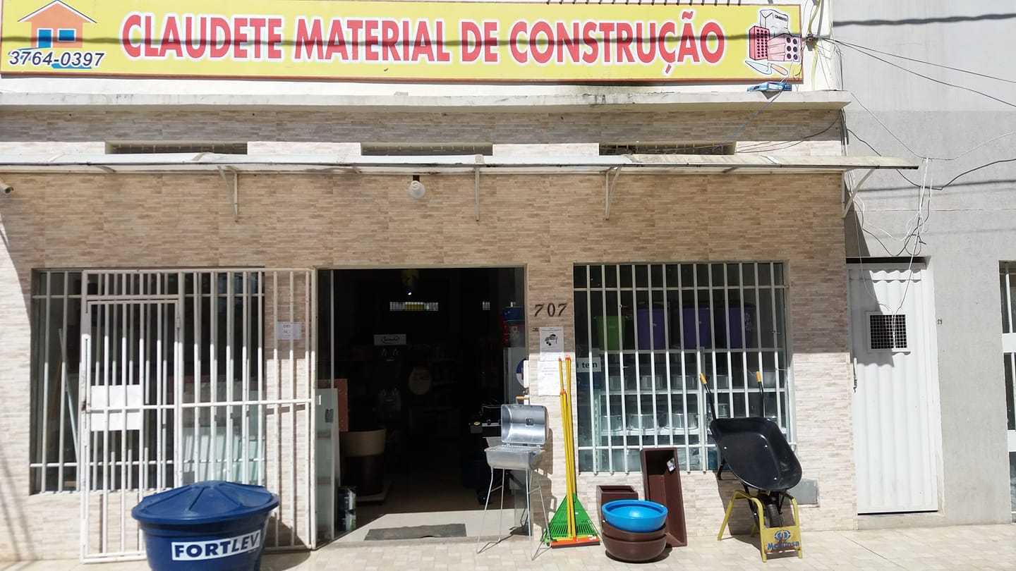 CLAUDETE MATERIAL DE Construção!  Rua Jose Jesuíno da Rocha  707 Centro  TEL 3764 0397 OU  9 9837 3702